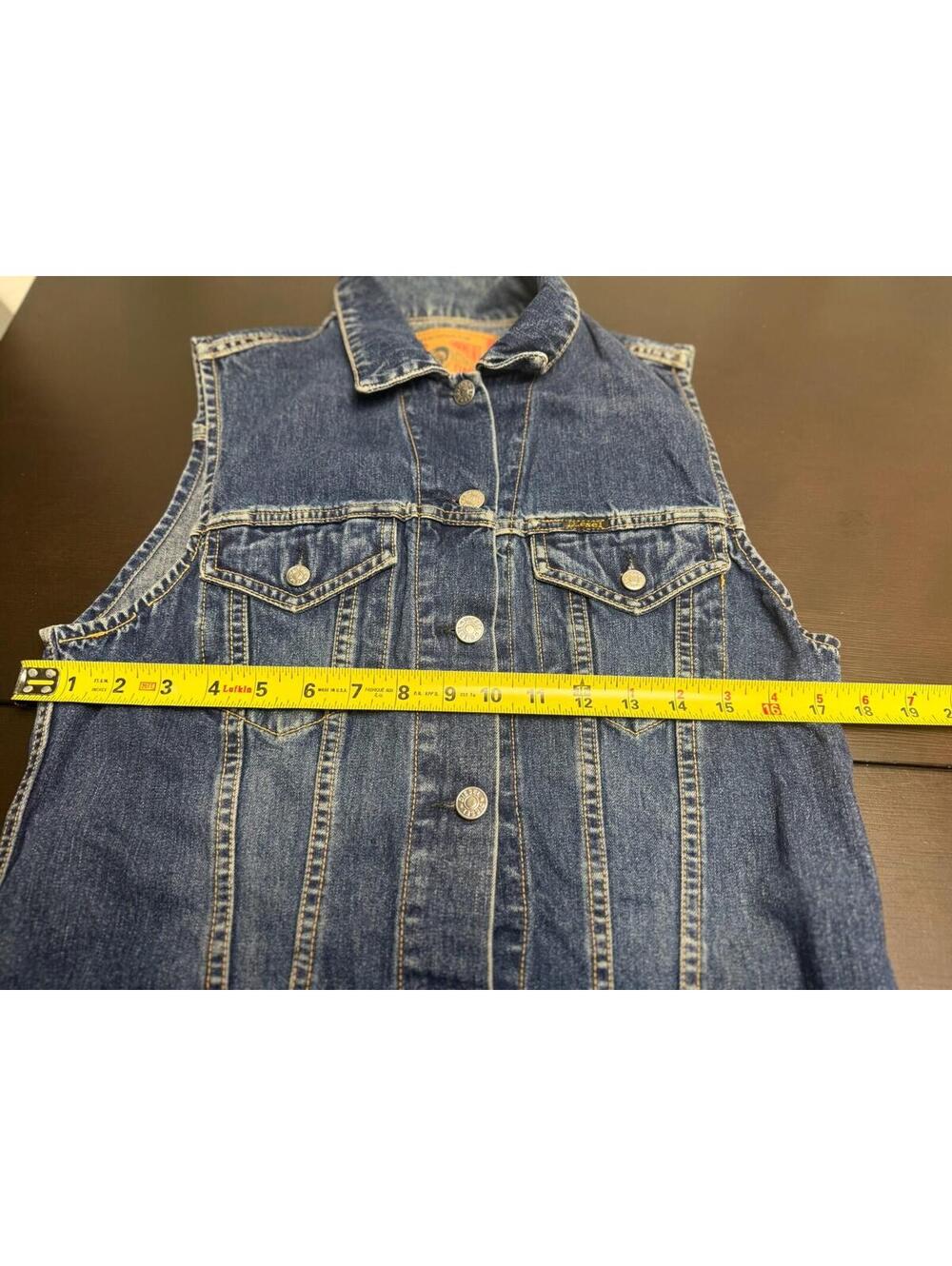 Vintage Diesel Denim Vest Jacket  L Y2K 90s - Picture 4 of 7
